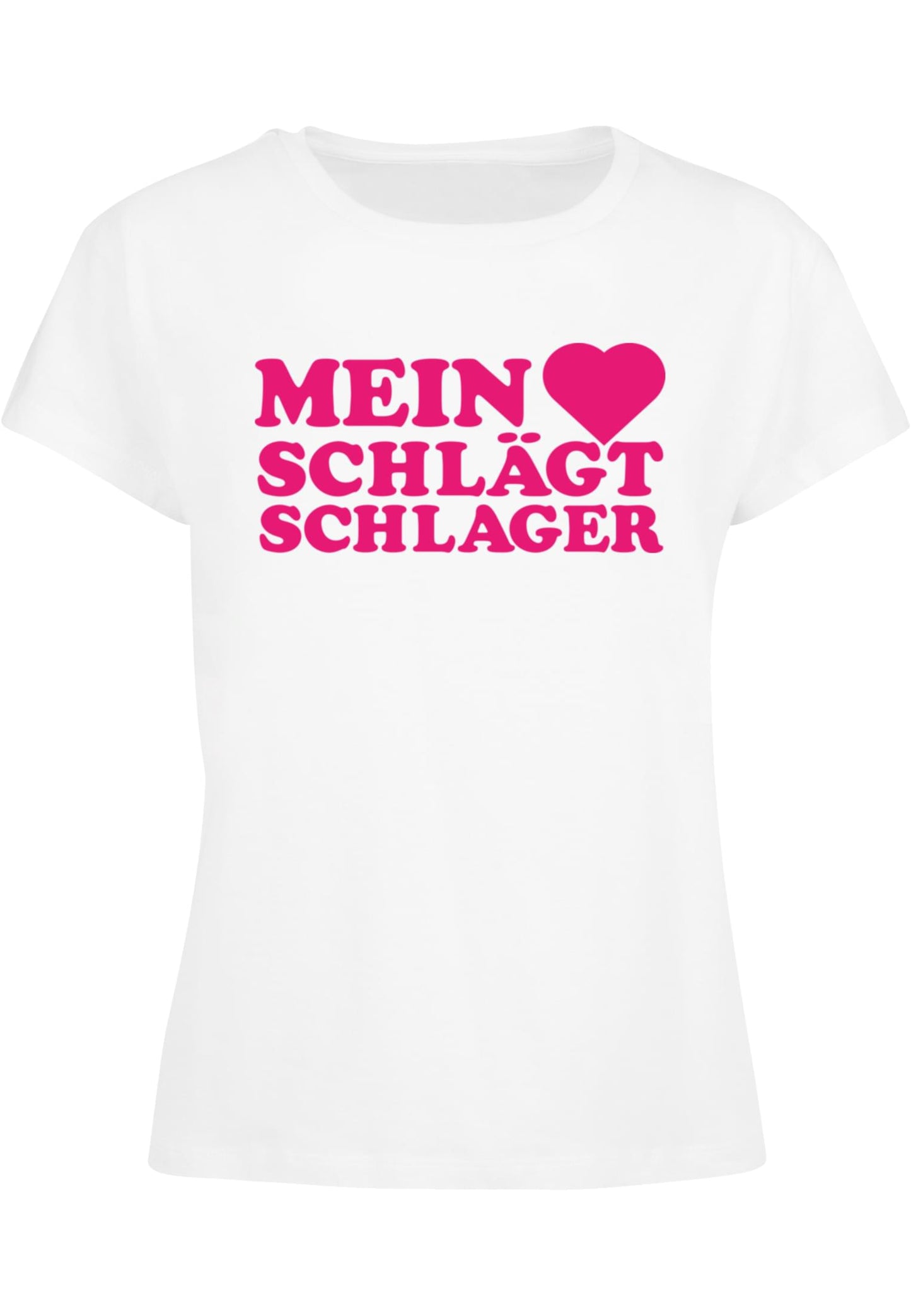 Ladies MHSS Logo Pink T-Shirt White