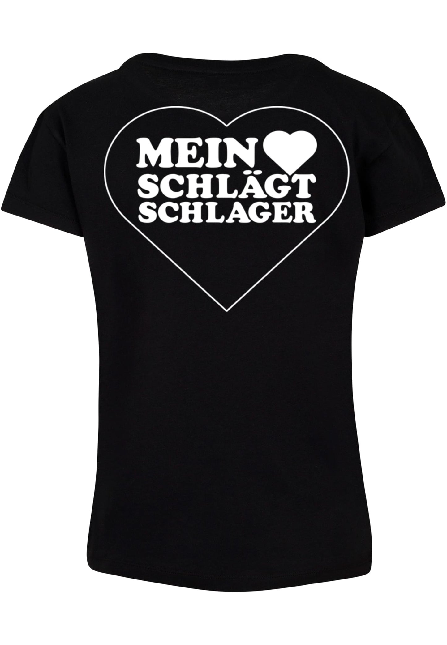 Ladies MHSS Herz Weiß 2 T-Shirt Black