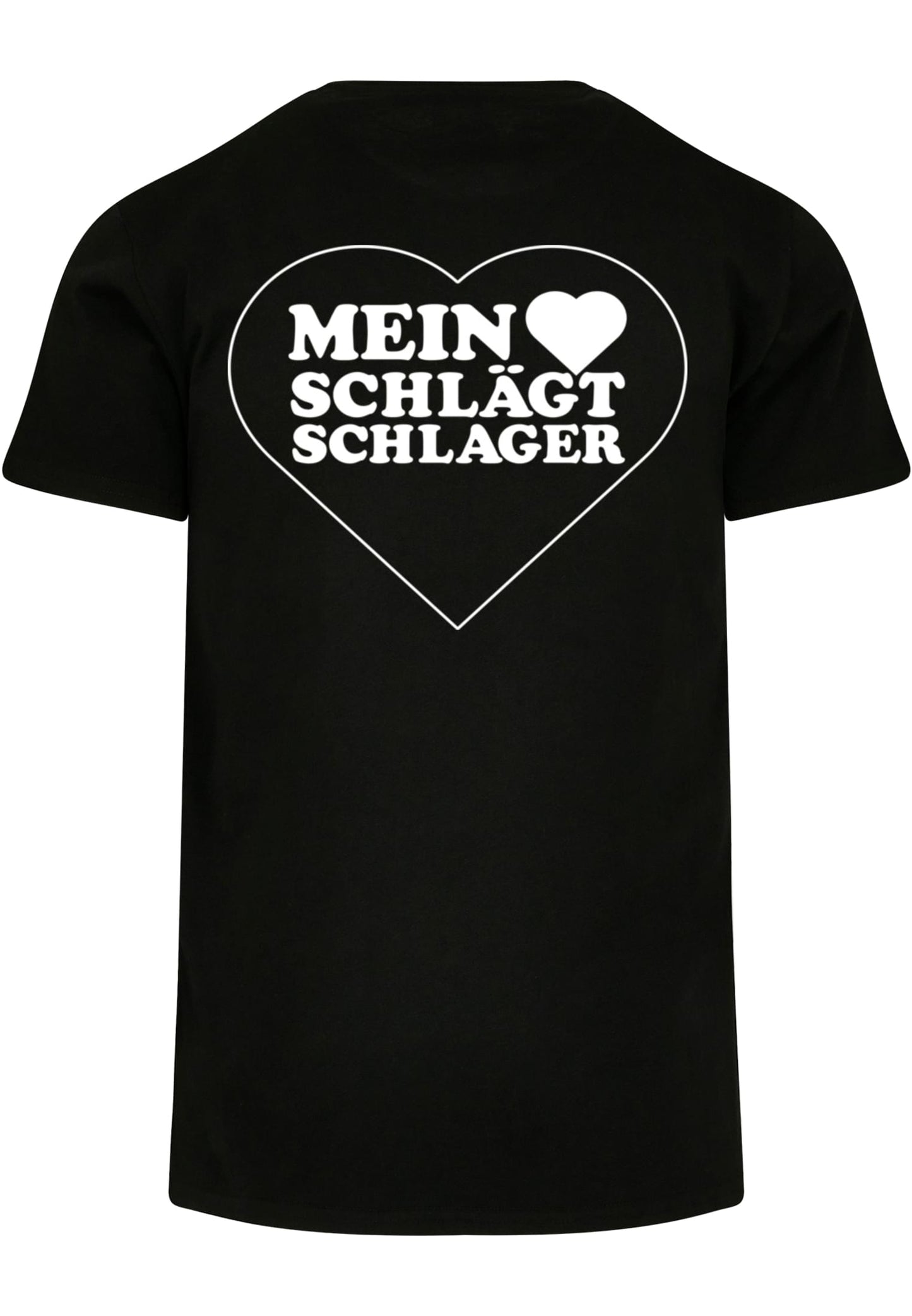 MHSS Herz Weiß 2 Basic T-Shirt Black