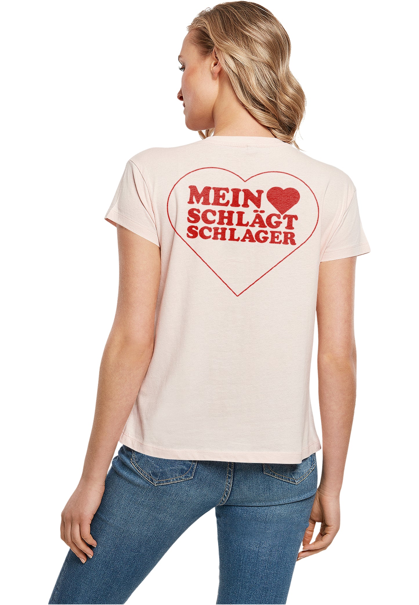 Ladies MHSS Herz Rot 2 T-Shirt Pink