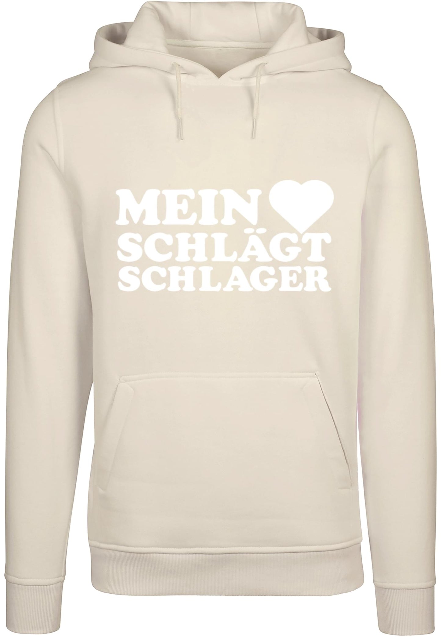 MHSS Logo Weiß Hoodie Sand