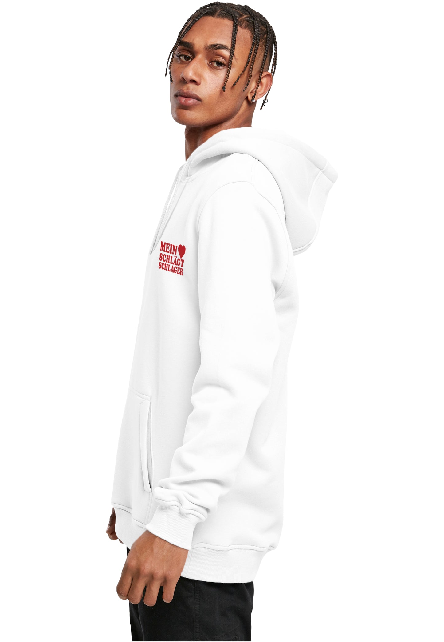 MHSS Logo Rot Hoodie 2 White