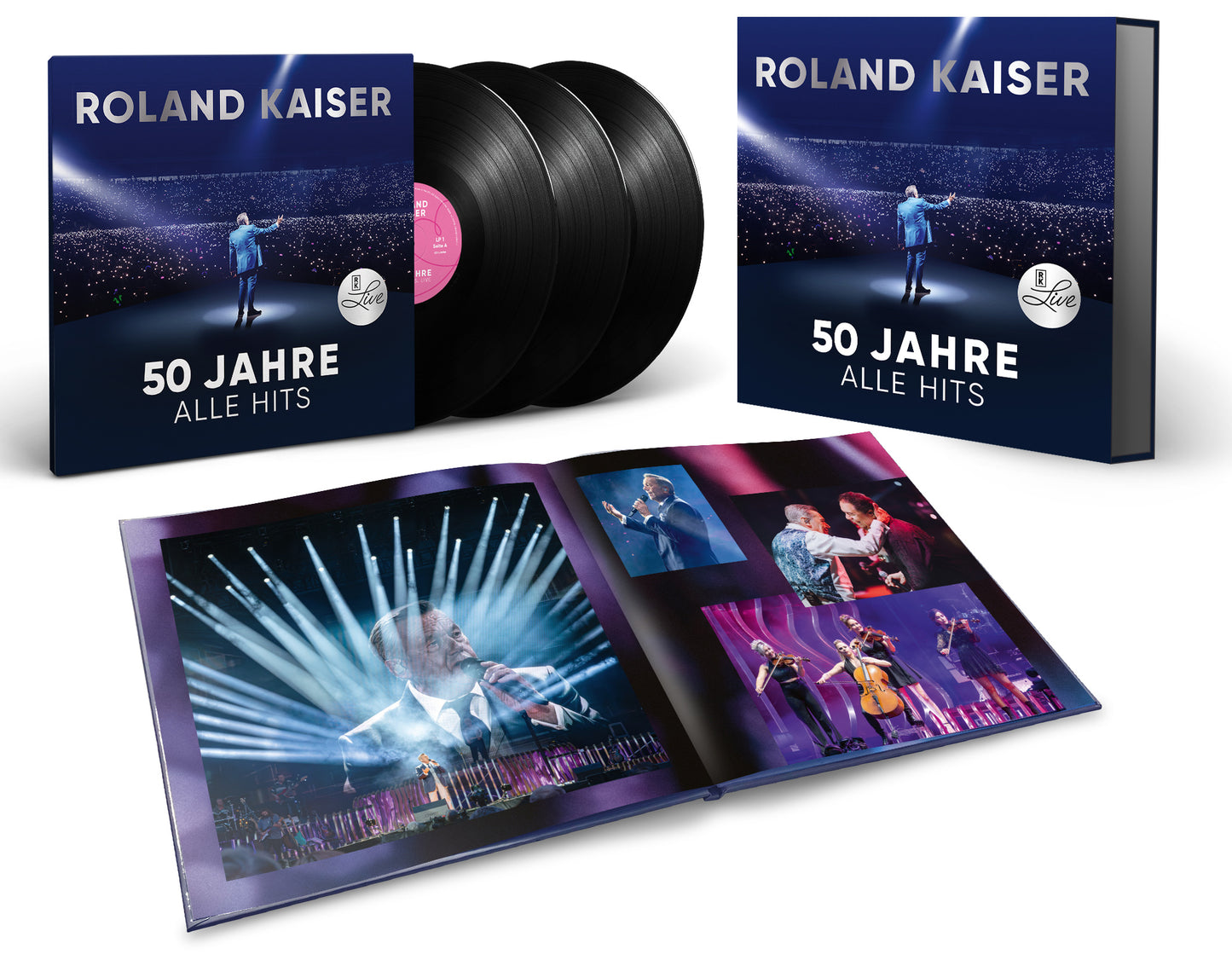 Roland Kaiser - 50 Jahre. Alle Hits.Live "Ein Leben für die Musik" (Ltd. 3LP inkl. 24 seitiges Mediabook)
