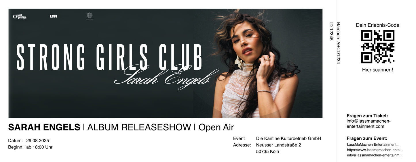 Sarah Engels - STRONG GIRLS CLUB (Ticketbundle)