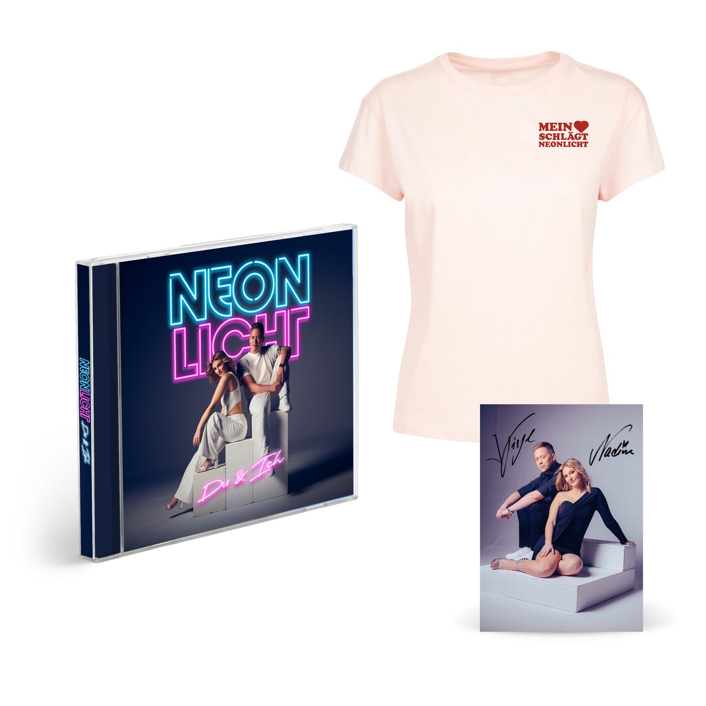 Neonlicht - Du & Ich (CD + Lady T-Shirt + signierte Autogrammkarte Bundle)