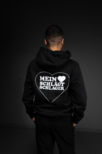 Schlager Hert Hoodie Dunkelblau mit Rückenprint
