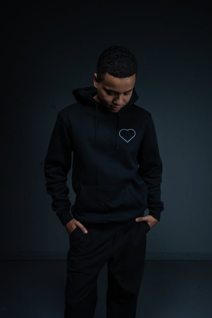 Schlager Hert Hoodie Dunkelblau mit Rückenprint