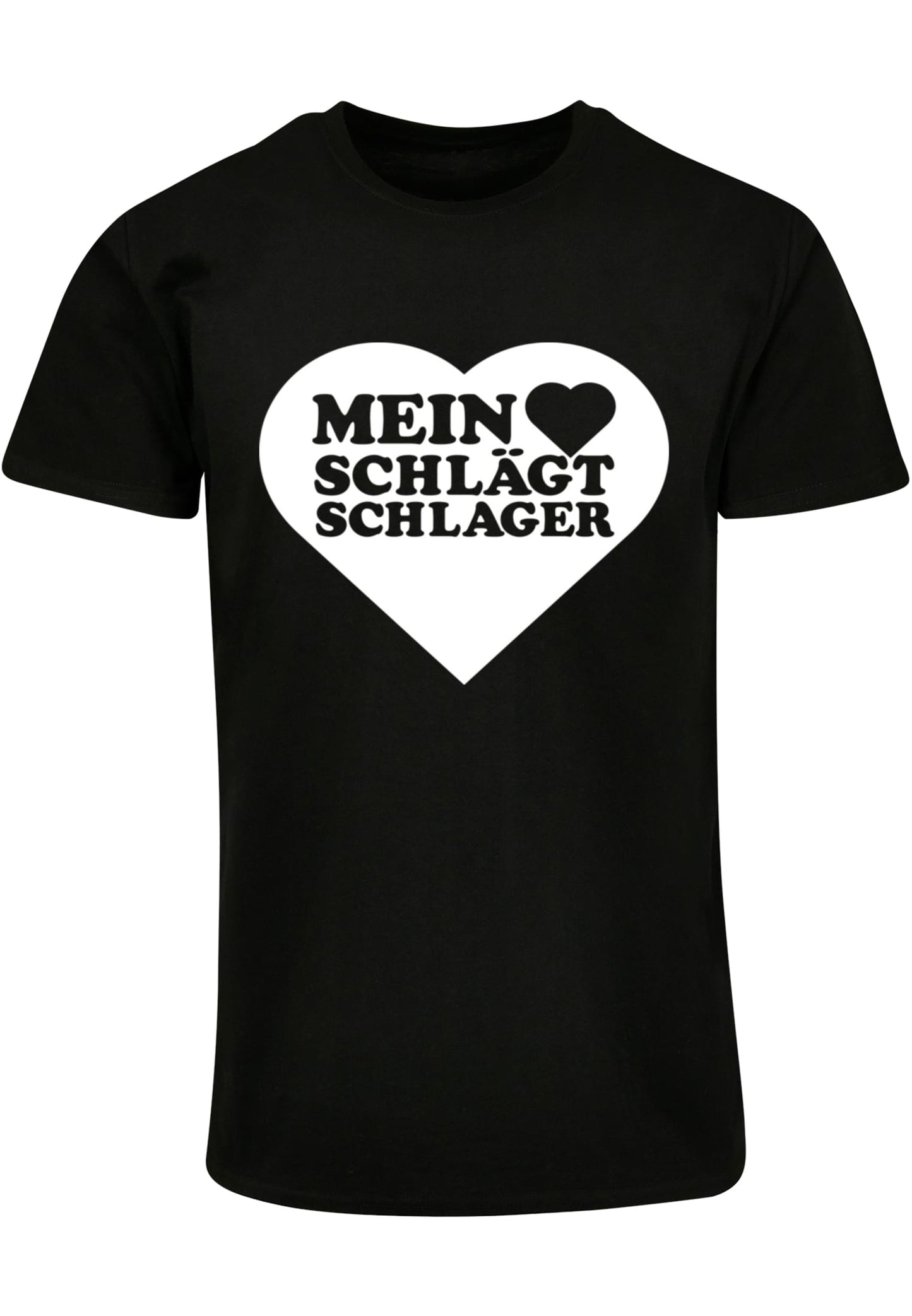 MHSS Herz Weiß Basic T-Shirt Black