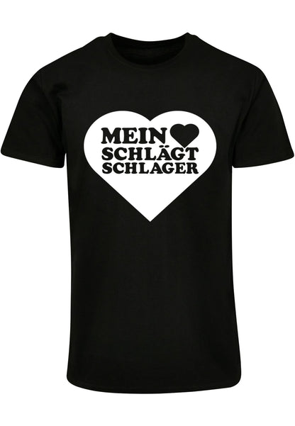 MHSS Herz Weiß Basic T-Shirt Black