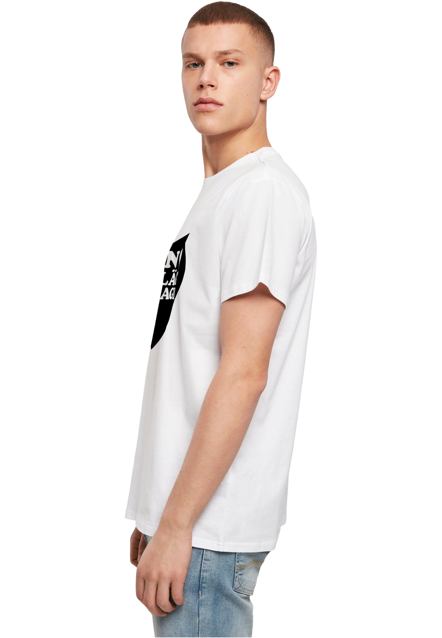 MHSS Herz Schwarz Basic T-Shirt White