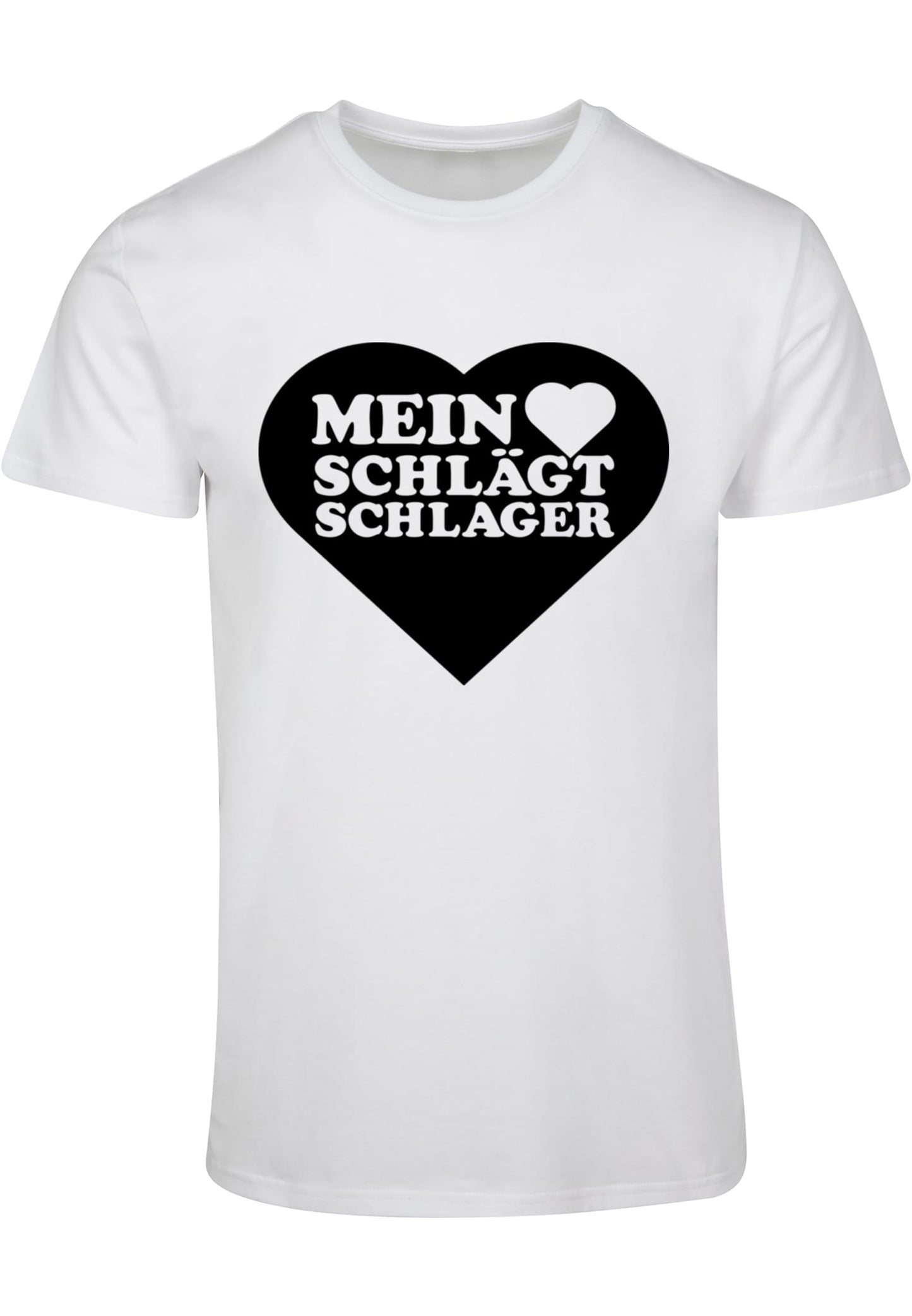 MHSS Herz Schwarz Basic T-Shirt White