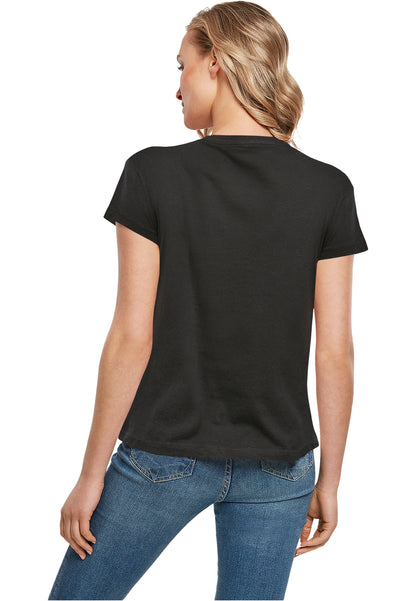 Ladies MHSS Logo Pink T-Shirt Black