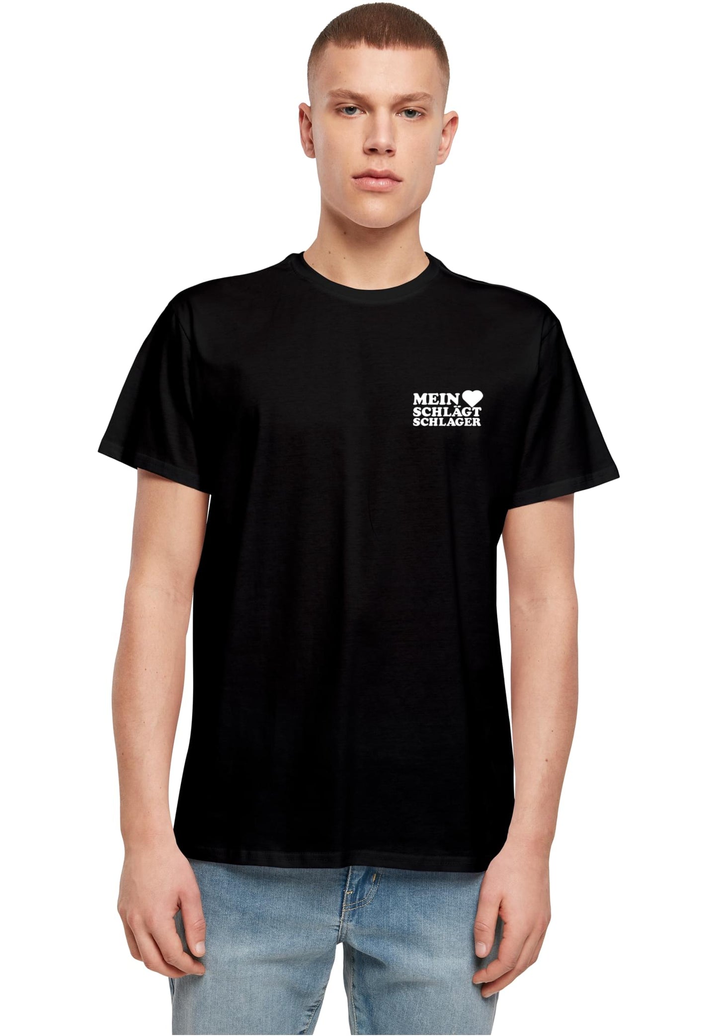 MHSS Logo Weiß Basic T-Shirt 2 Black