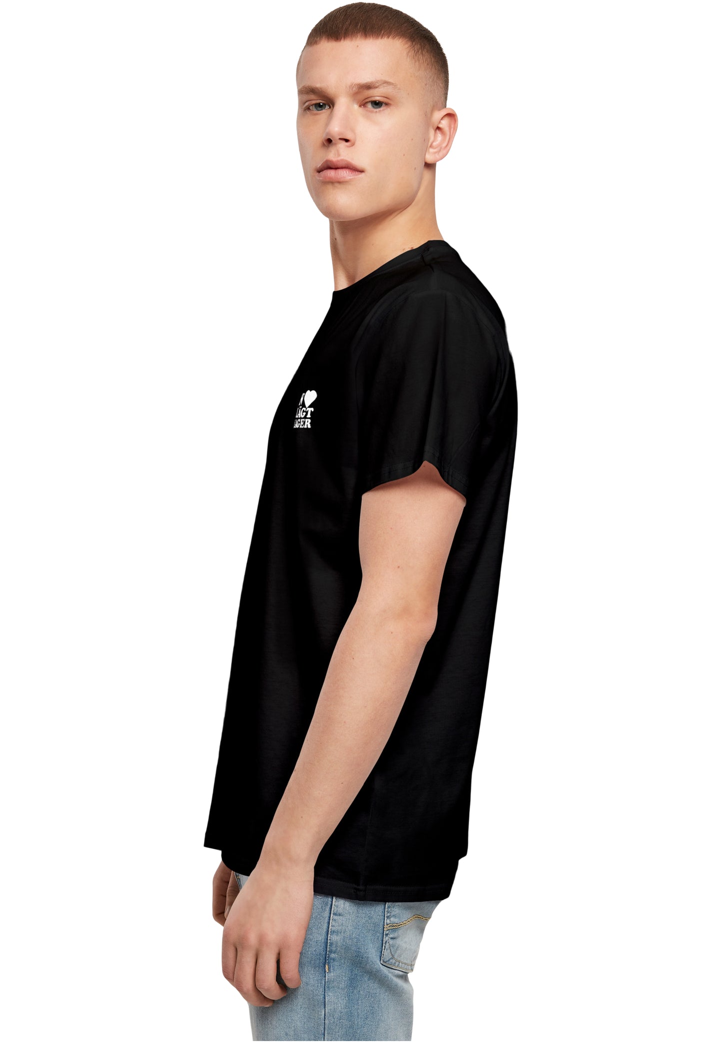 MHSS Logo Weiß Basic T-Shirt 2 Black