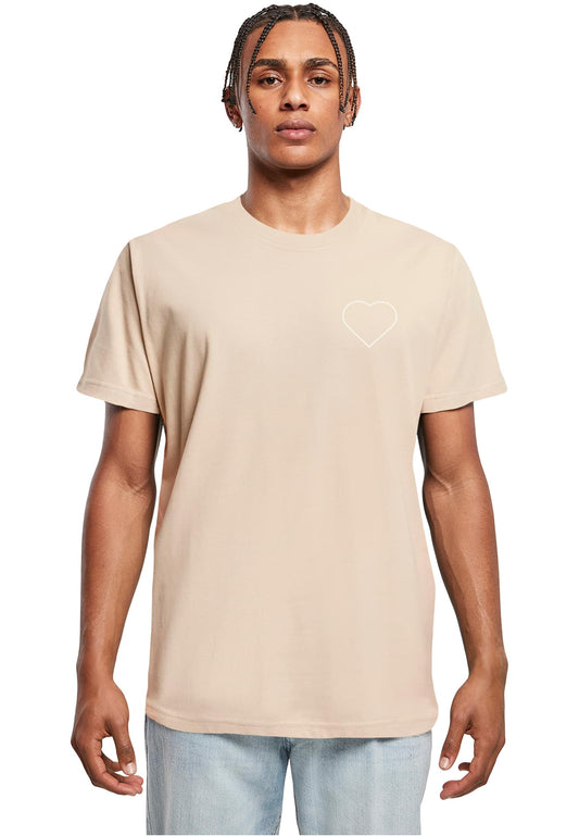 MHSS Herz Weiß 2 T-Shirt Sand
