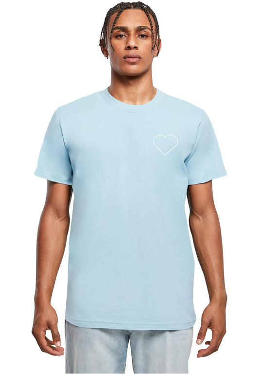 MHSS Herz Weiß 2 T-Shirt Ocen Blue