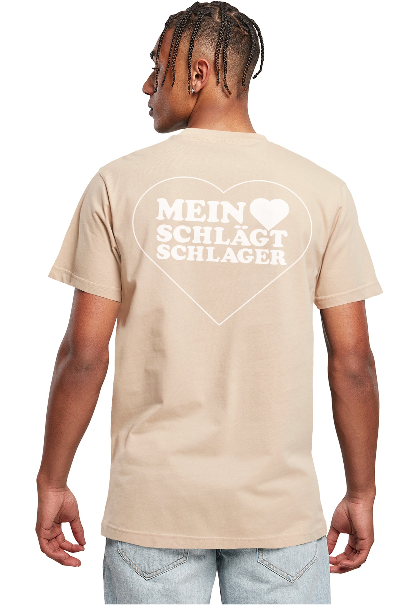 MHSS Herz Weiß 2 T-Shirt Sand