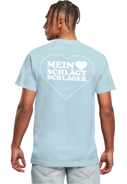 MHSS Herz Weiß 2 T-Shirt Ocen Blue