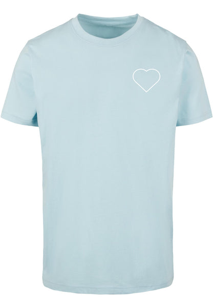 MHSS Herz Weiß 2 T-Shirt Ocen Blue