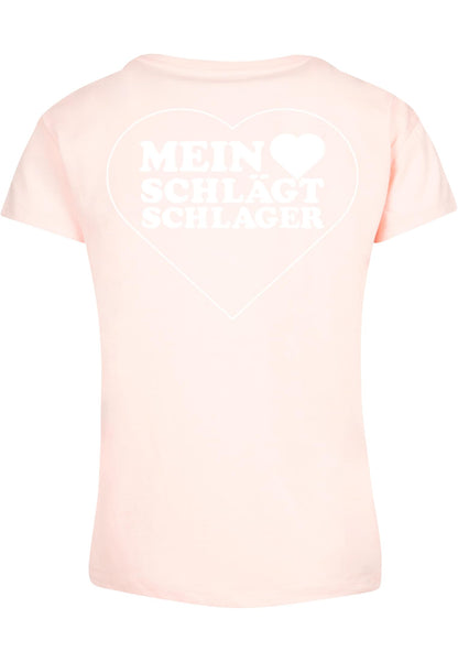 Ladies MHSS Herz Weiß 2 T-Shirt Pink