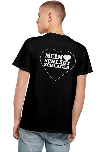 MHSS Herz Weiß 2 Basic T-Shirt Black