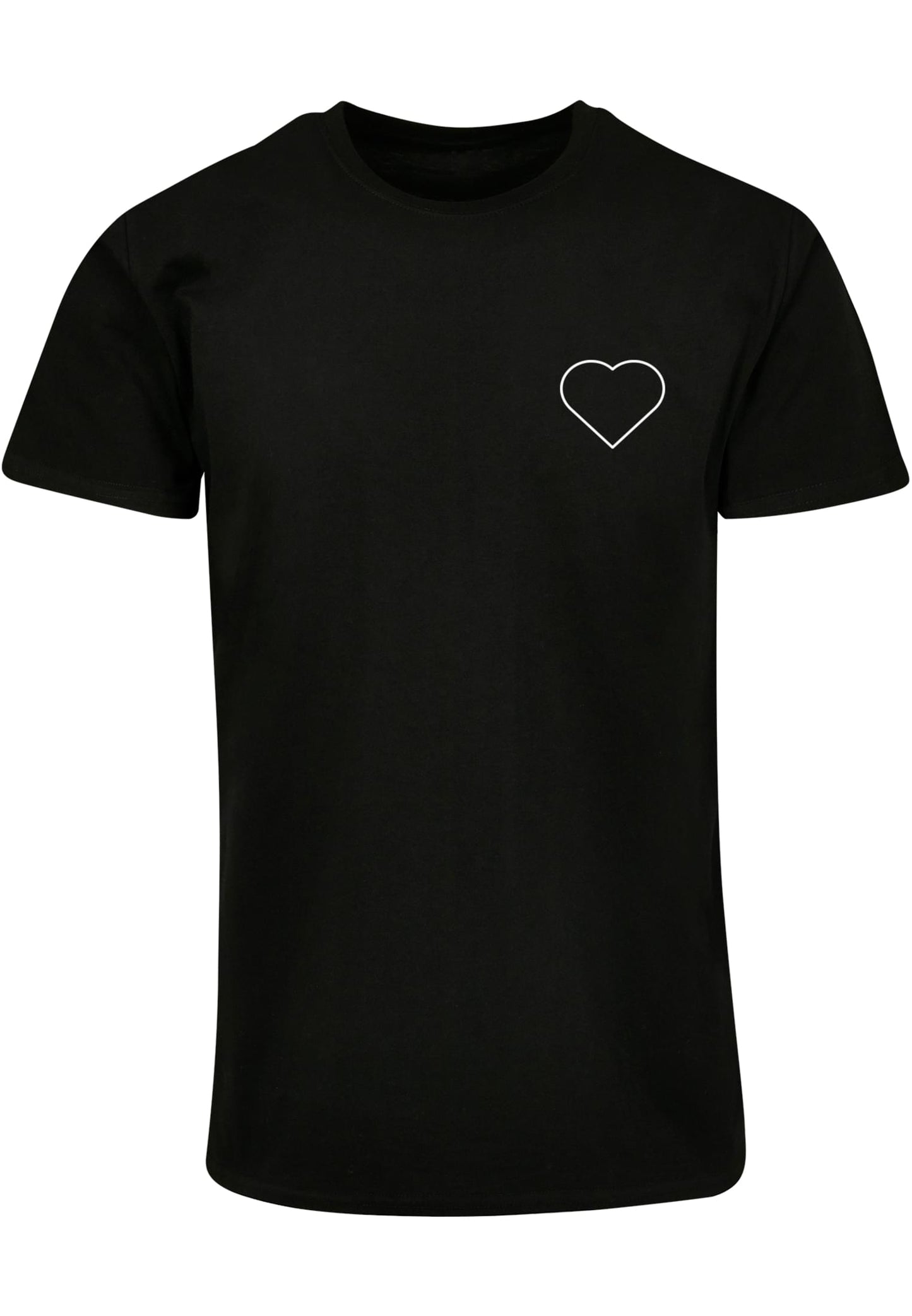 MHSS Herz Weiß 2 Basic T-Shirt Black