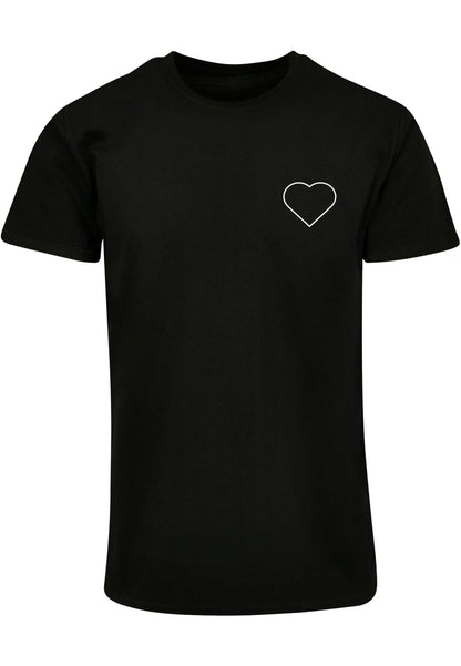 MHSS Herz Weiß 2 Basic T-Shirt Black