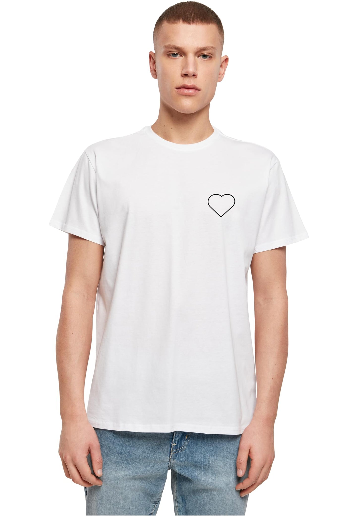 MHSS Herz Schwarz 2 Basic T-Shirt White