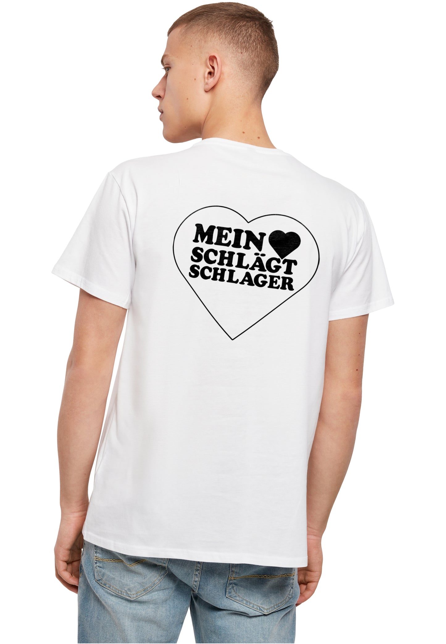 MHSS Herz Schwarz 2 Basic T-Shirt White