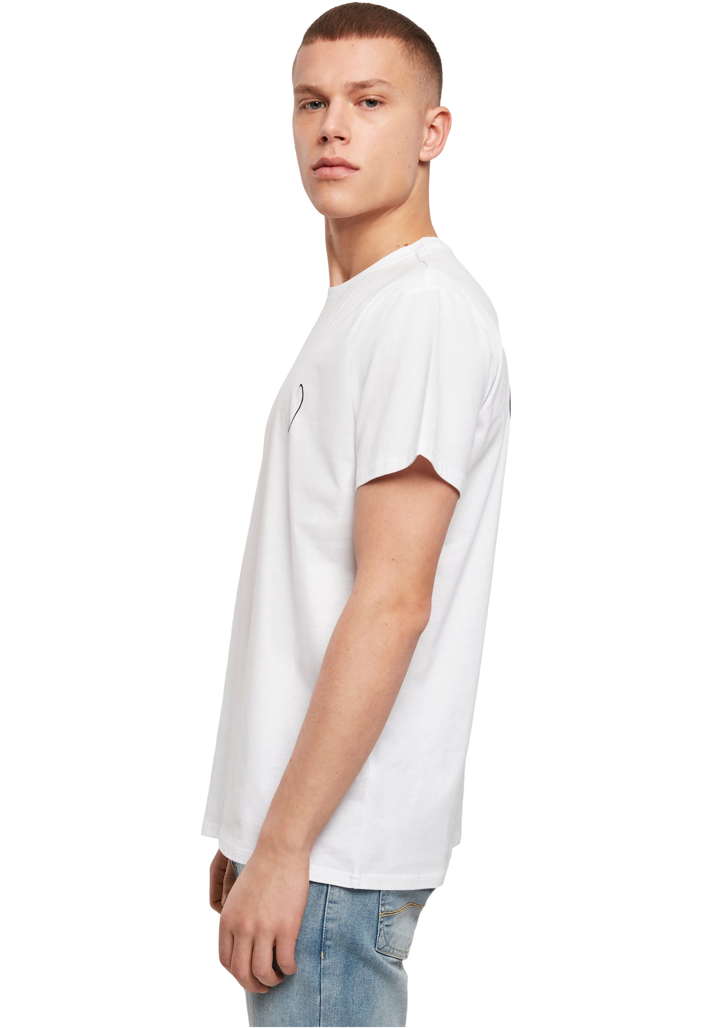 MHSS Herz Schwarz 2 Basic T-Shirt White