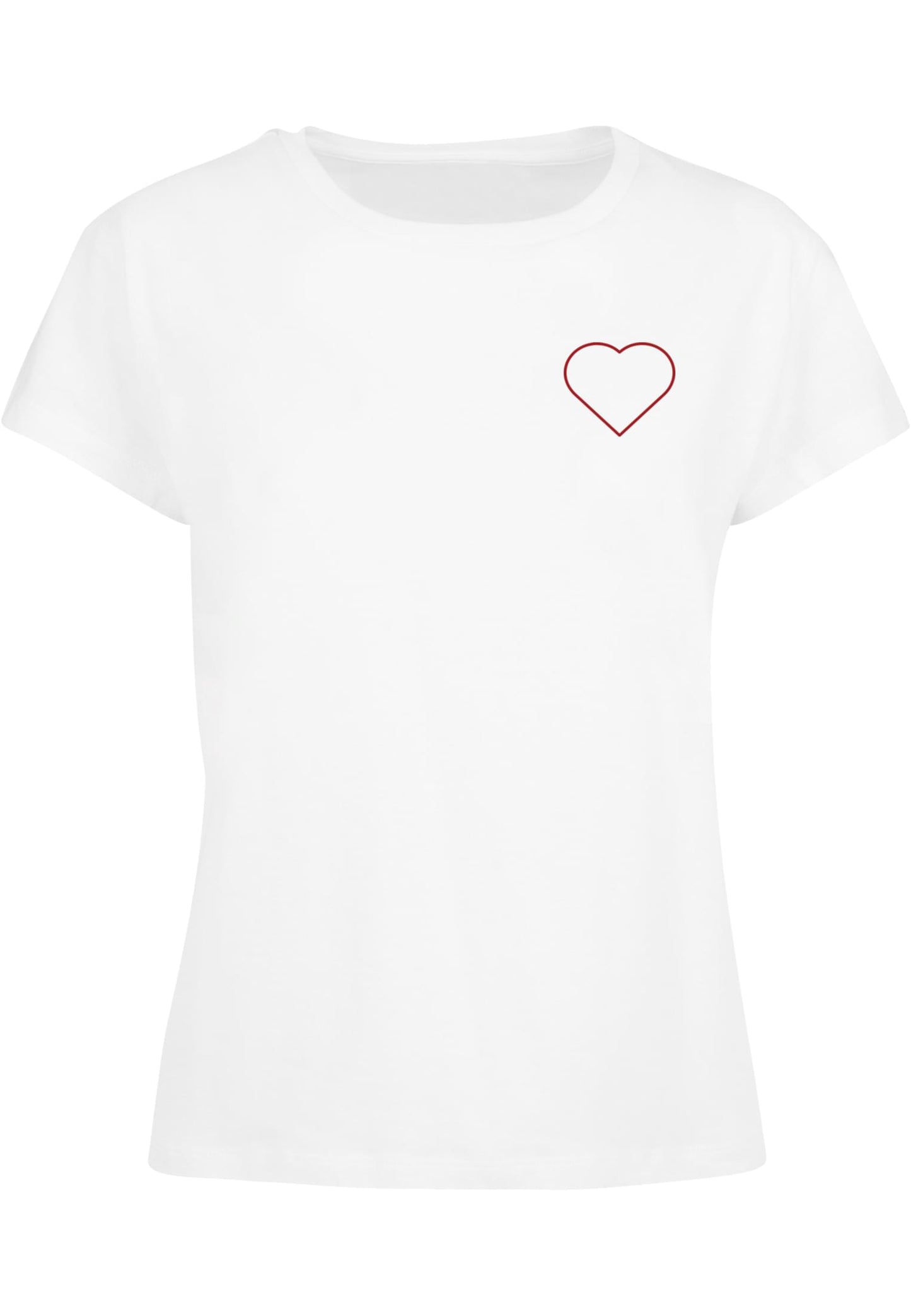 Ladies MHSS Herz Rot 2 T-Shirt White