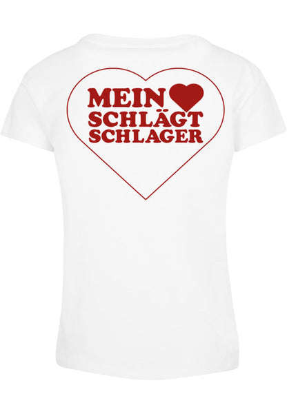 Ladies MHSS Herz Rot 2 T-Shirt White