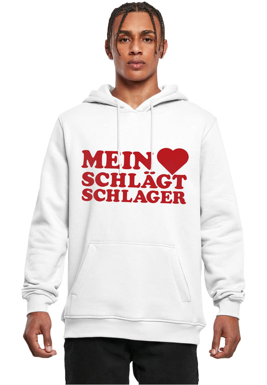 MHSS Logo Rot Hoodie White