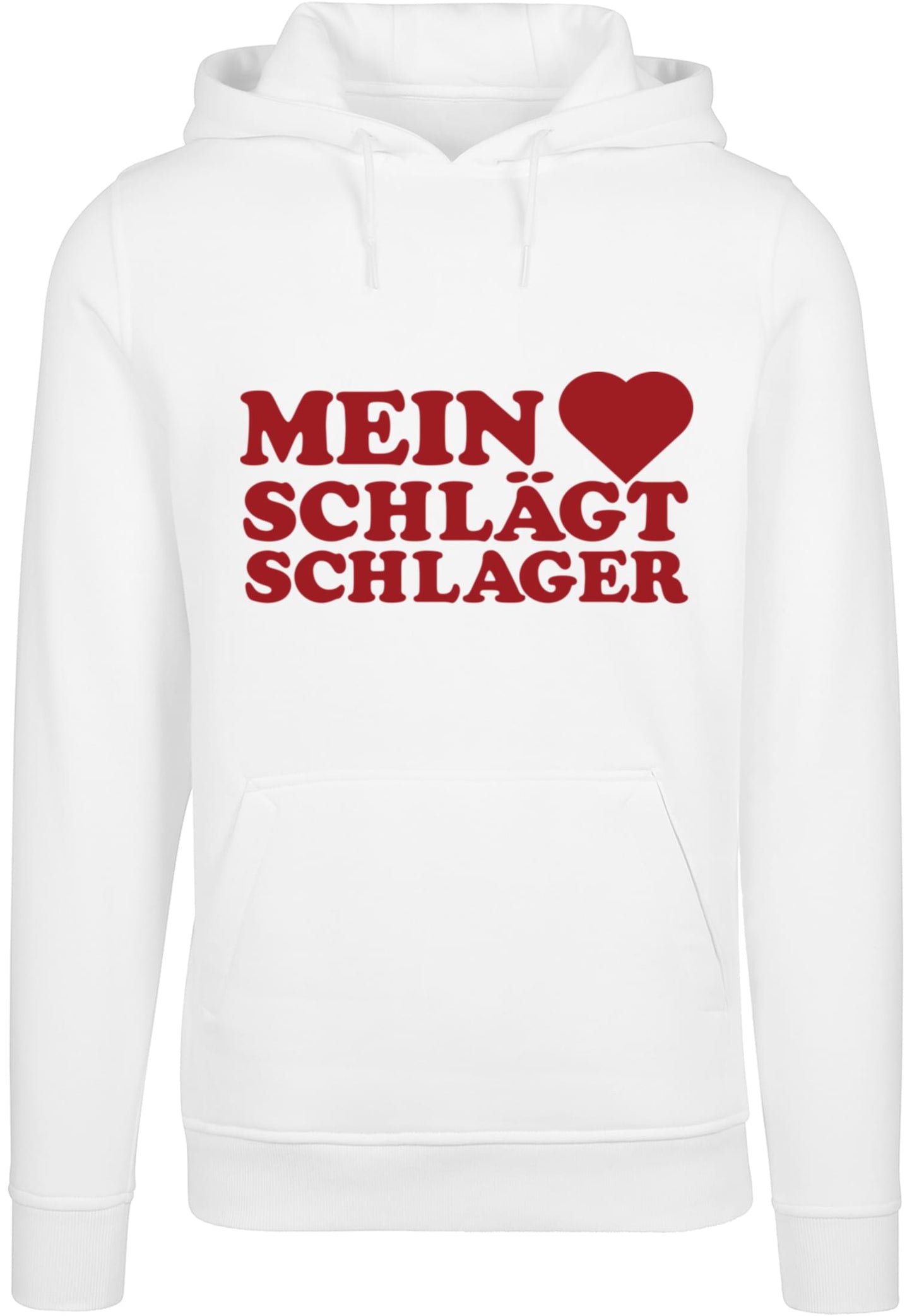 MHSS Logo Rot Hoodie White