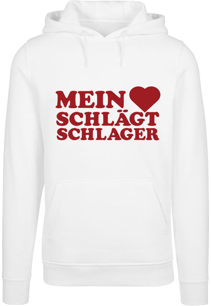 MHSS Logo Rot Hoodie White