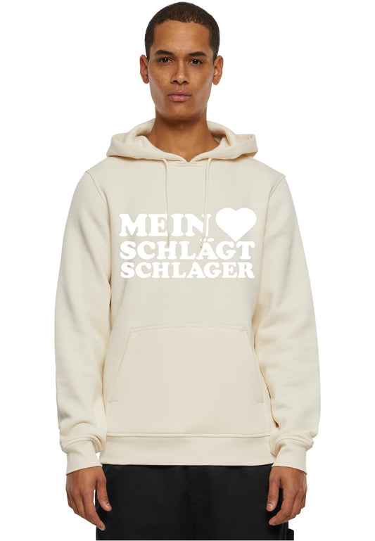 MHSS Logo Weiß Hoodie Sand