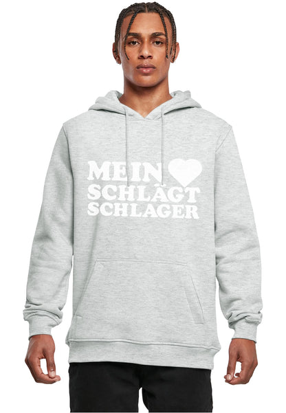 MHSS Logo Weiß Hoodie Heather Grey
