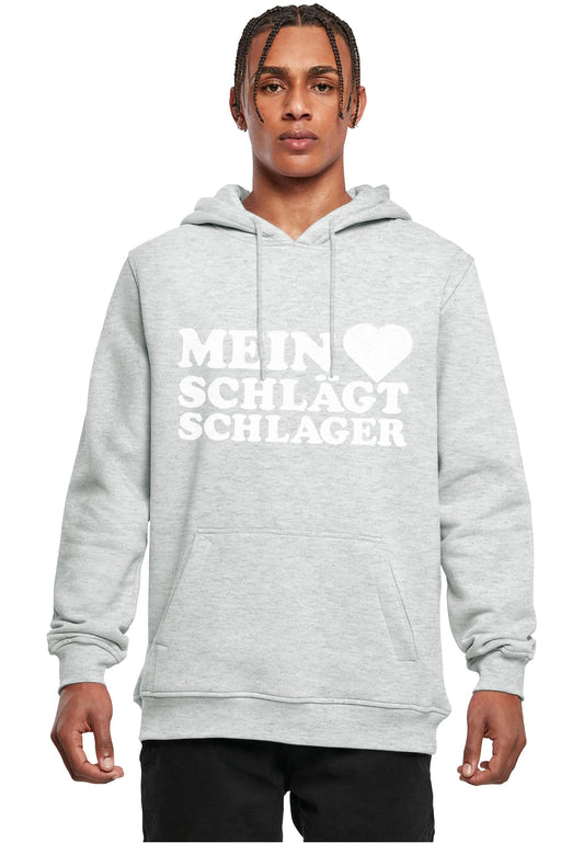 MHSS Logo Weiß Hoodie Heather Grey