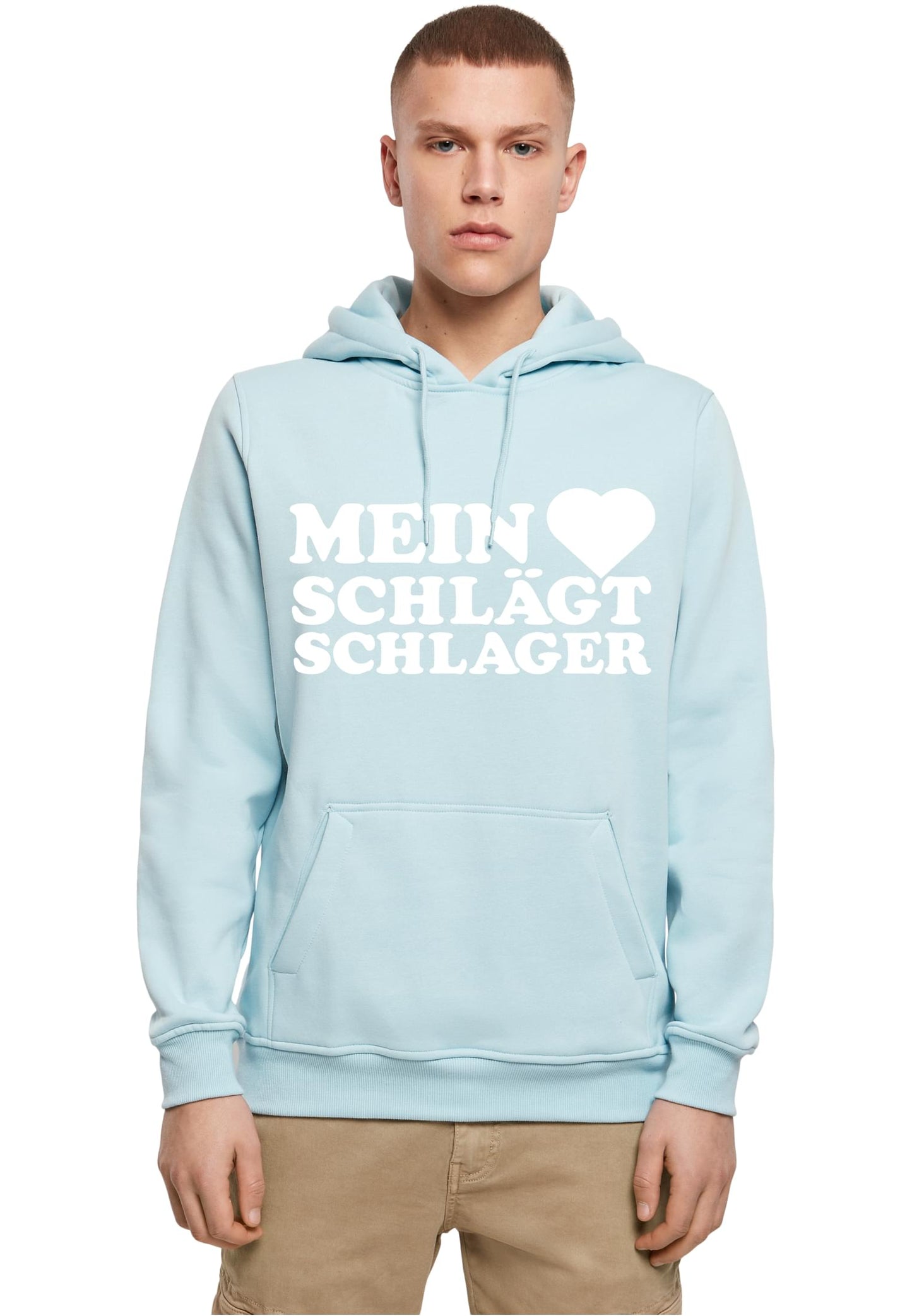 MHSS Logo Weiß Hoodie Ocean Blue