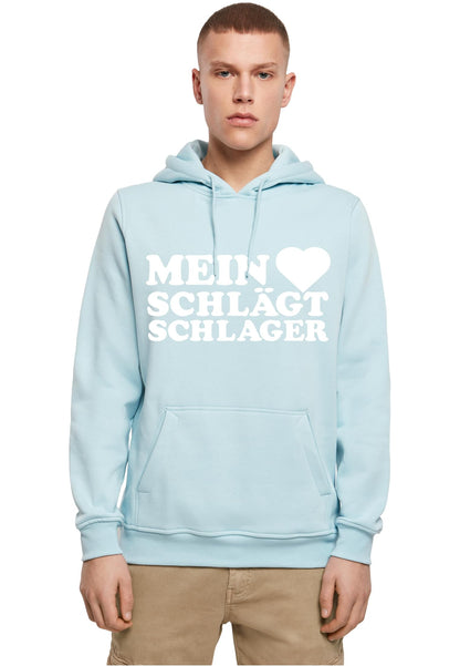 MHSS Logo Weiß Hoodie Ocean Blue
