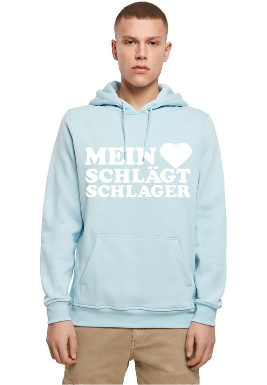 MHSS Logo Weiß Hoodie Ocean Blue