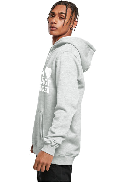 MHSS Logo Weiß Hoodie Heather Grey