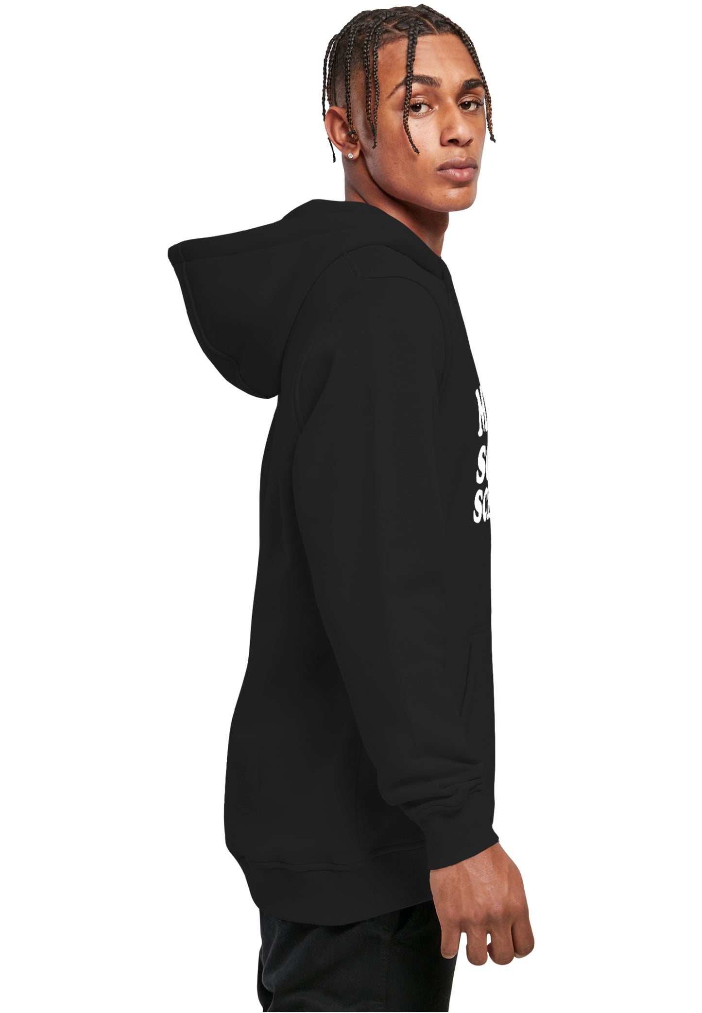 MHSS Logo Weiß Hoodie Black
