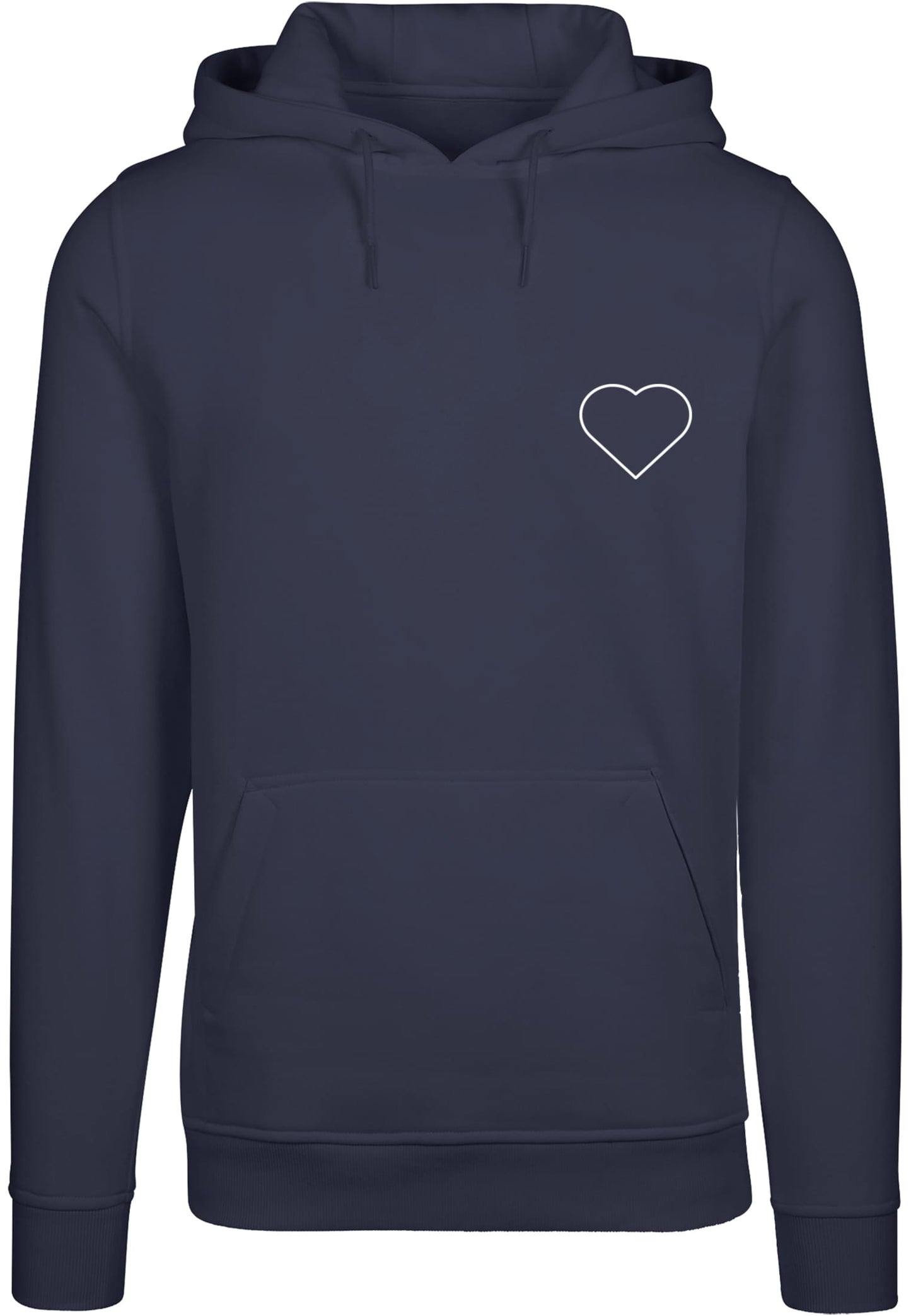 MHSS Herz Weiß 2 Hoodie b Navy