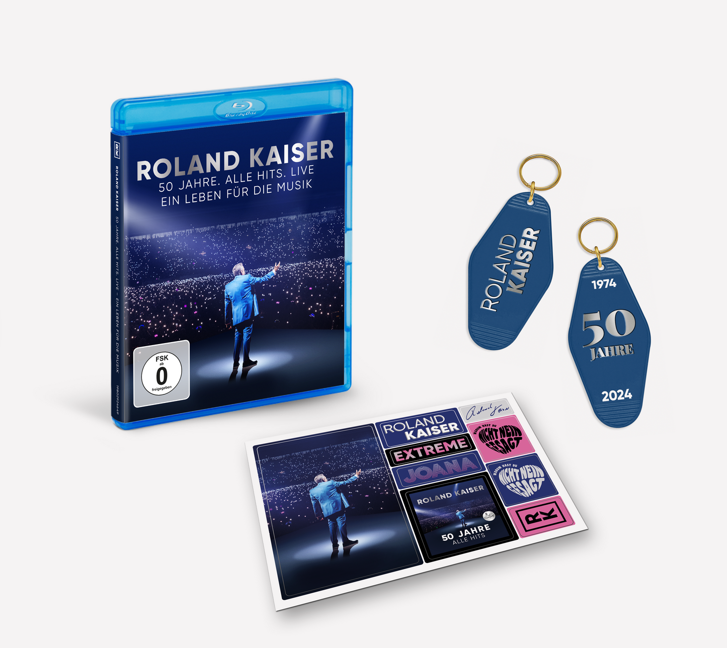 Roland Kaiser - 50 Jahre. Alle Hits.Live (Blu-ray + Magnetsheet + Schlüsselanhänger)