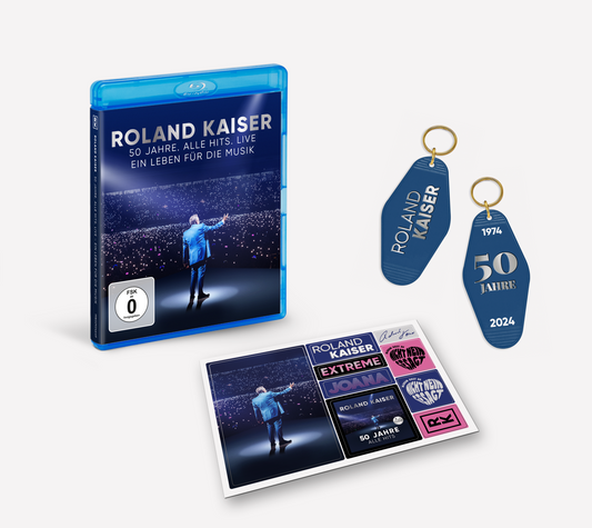 Roland Kaiser - 50 Jahre. Alle Hits.Live (Blu-ray + Magnetsheet + Schlüsselanhänger)