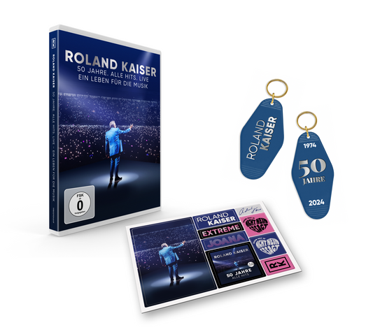 Roland Kaiser - 50 Jahre. Alle Hits. Live (DVD + Magnetsheet + Schlüsselanhänger)