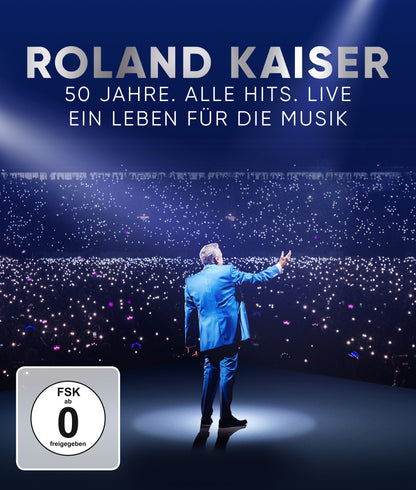 Roland Kaiser - 50 Jahre. Alle Hits.Live "Ein Leben für die Musik" (Komplettpaket: Blu-ray+Popcornbehälter+Trinkbecher)